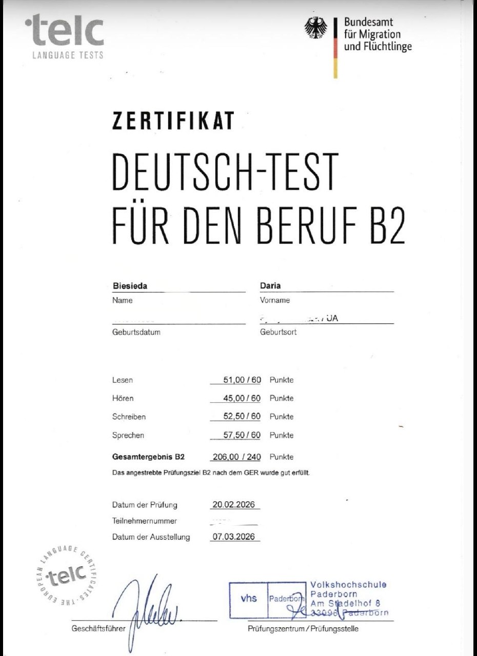 Deutsch Zertifikat